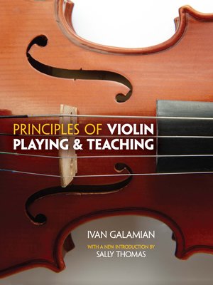cover image of Principles of Violin Playing and Teaching